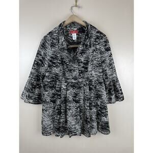 IC Collection Open Knit Cardigan Jacket Bell Sleeve Women’s Size S